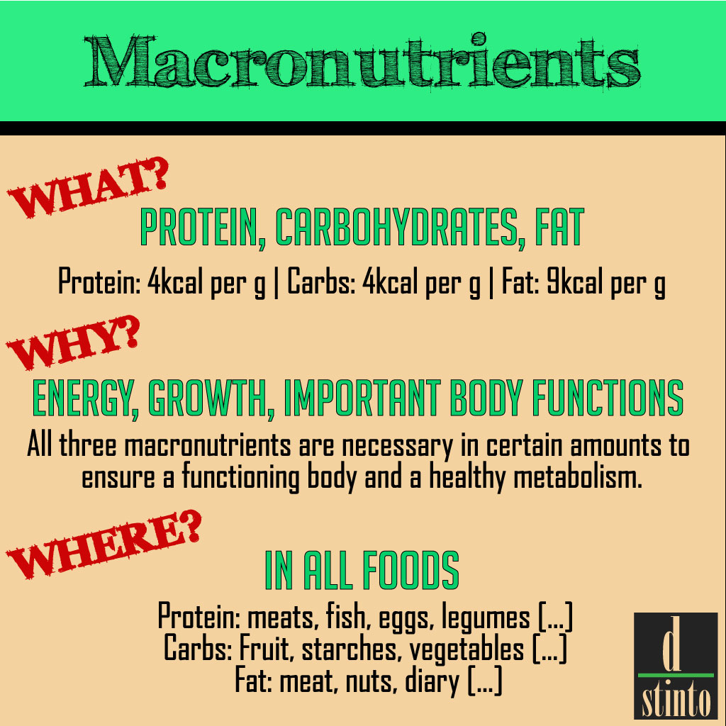 Apa itu makronutrient, sumber untuk makronutrient