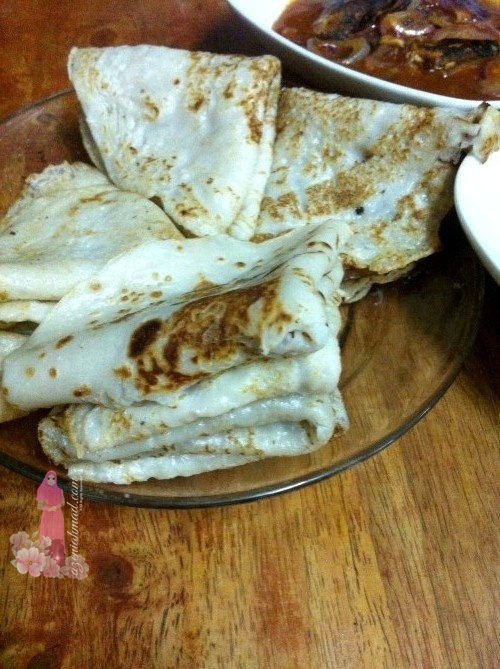 Masak lempeng cicah dengan sambal sardin dan kari ayam