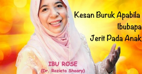 Kesan buruk apabila jerit pada anak
