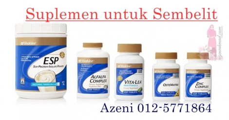 Cara rawat sembelit dengan set vitamin