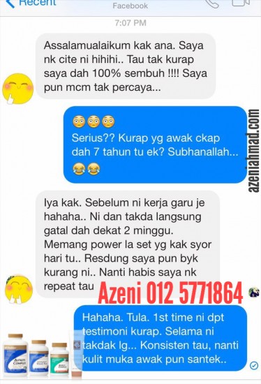 Testimonial kulit berkurap sembuh