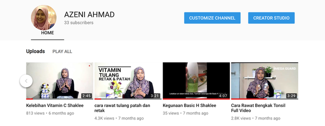 vlog azeniahmad.com